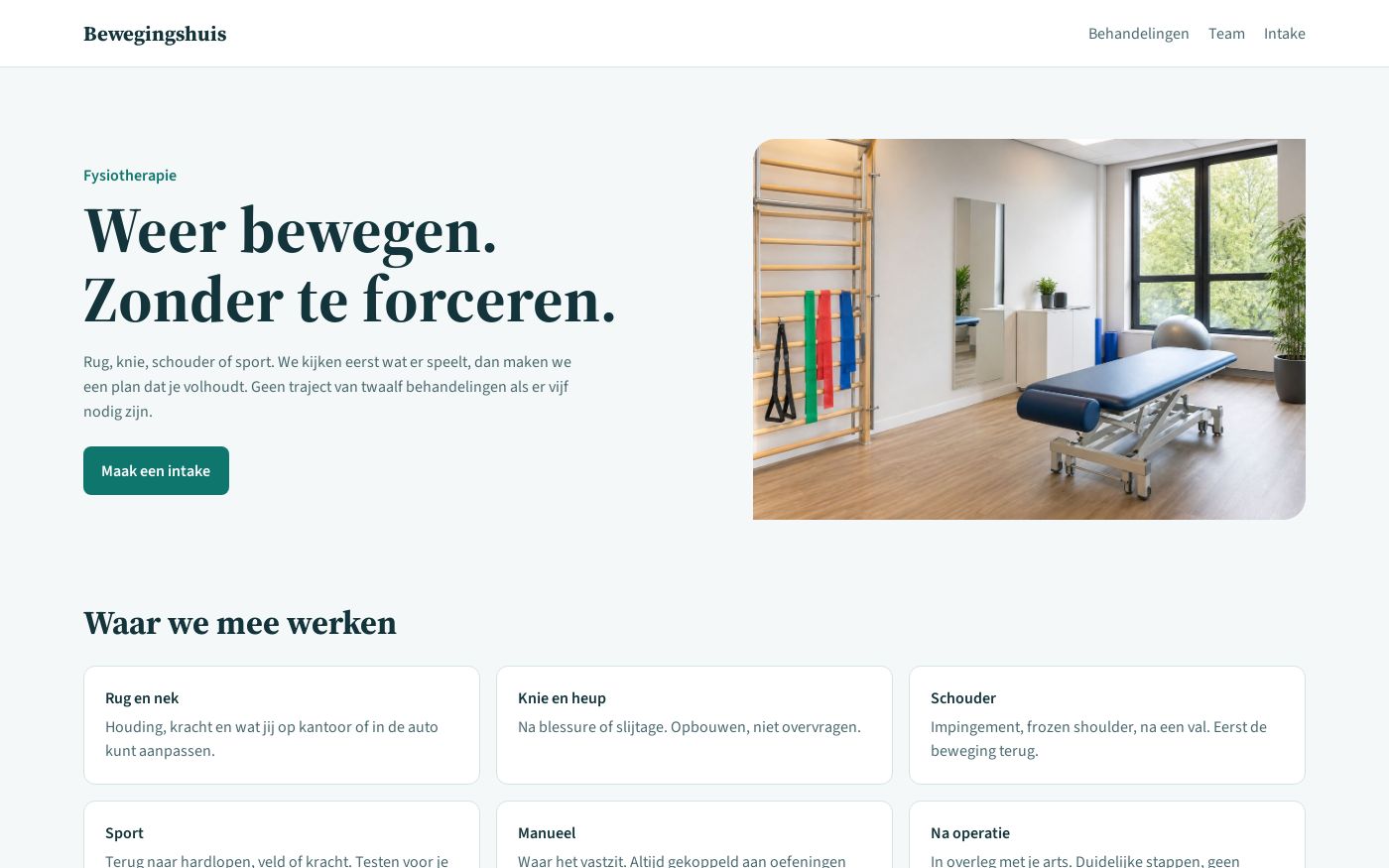 Website Bewegingshuis