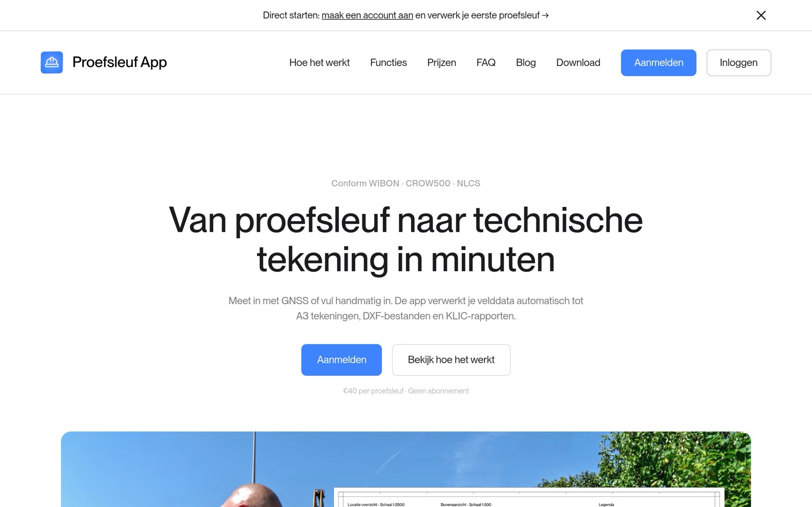 Website Proefsleuf App
