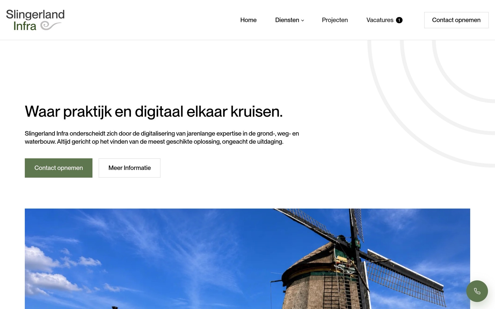 Website Slingerland Infra